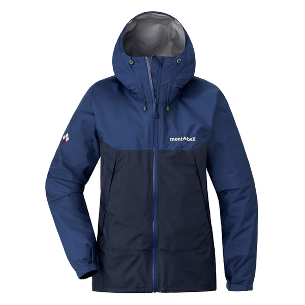 【Mont-Bell 日本 女 THUNDER PASS 雨衣《藍莓/午夜藍》】1128636/連帽外套/風雨衣/透氣夾克 product thumbnail 2
