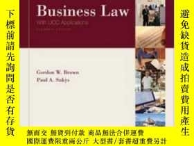 二手書博民逛書店Business罕見Law With Ucc ApplicationsY364682 Brown, Gordo