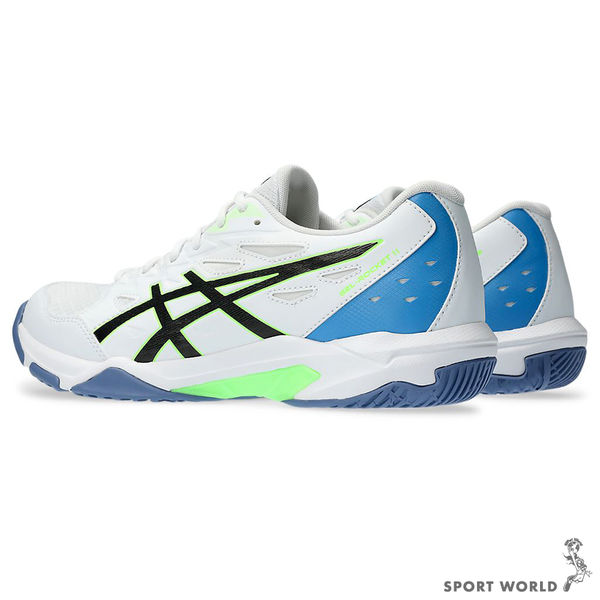 Asics 亞瑟士 GEL-ROCKET 11 男鞋 排球鞋 穩定 緩衝 白藍黑【運動世界】1071A091-102 product thumbnail 5