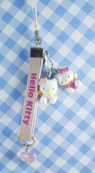 【震撼精品百貨】Hello Kitty 凱蒂貓~KITTY手機提帶-粉心