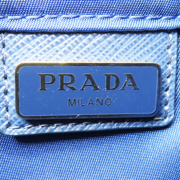 PRADA 普拉達 藍色 尼龍 小型 水桶束口袋 手拿包 【二手名牌BRAND OFF】 product thumbnail 6