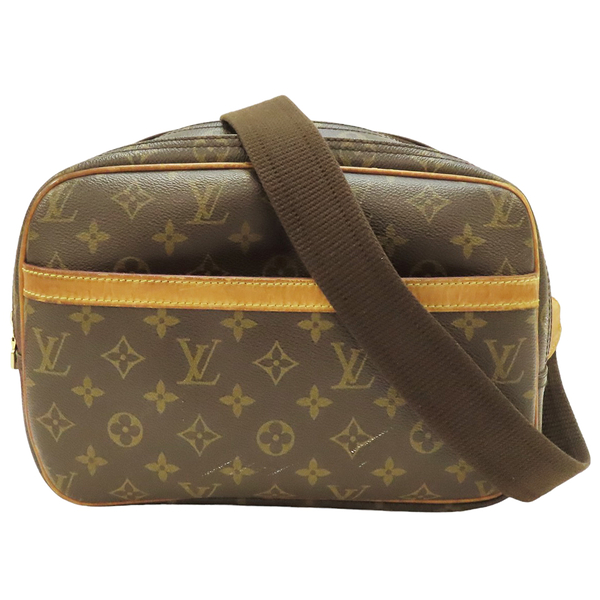 【二手名牌BRAND OFF】LOUIS VUITTON 路易威登 原花 PVC塗層帆布 Reporter PM 斜背包