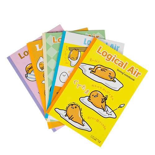 【震撼精品百貨】蛋黃哥Gudetama~蛋黃哥超輕量B5膠裝方格筆記本-黃 product thumbnail 3