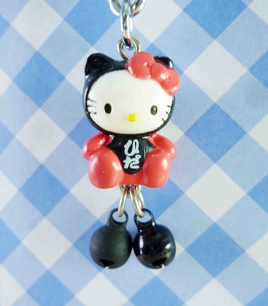 【震撼精品百貨】Hello Kitty 凱蒂貓~KITTY鎖圈-限定版吊飾-飛山鈴噹