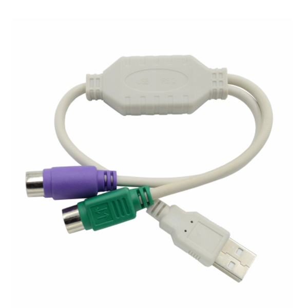 USB轉PS2 公轉母 轉接頭 電腦線材 轉接線 適用 滑鼠 鍵盤 product thumbnail 2