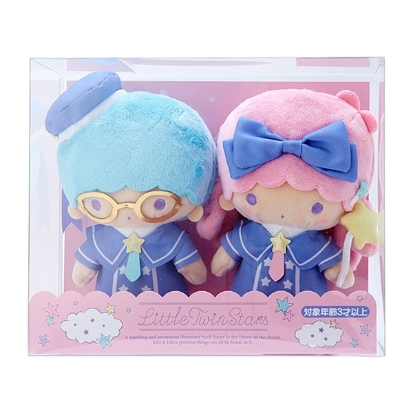 【震撼精品百貨】Little Twin Stars KiKi&LaLa_雙子星小天使~雙子星 絨毛玩偶2入組(星空魔法百科)*76455