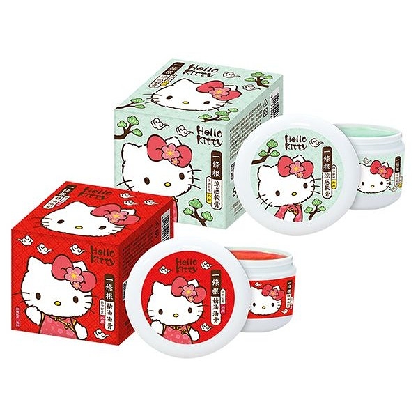 Hello Kitty 一條根(精油油膏／涼感軟膏)80g 款式可選【小三美日】※禁空運