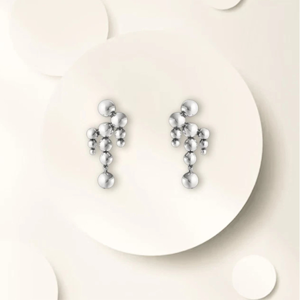 *【Georg Jensen 喬治傑生】MOONLIGHT GRAPES 吊燈形耳環(20001411)