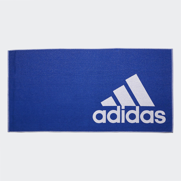 ADIDAS TOWEL LARGE 毛巾 浴巾 雙面 純棉 藍 白【運動世界】FJ4772 product thumbnail 2