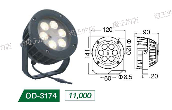 【燈王的店】舞光 LED 9W 投射燈 洗牆燈 洗柱燈 照樹燈 OD-3174