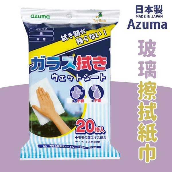 日本製 Azuma 玻璃擦拭紙巾 擦拭布 神奇抹布 家事清潔 車窗抹布丨不需加水 居家清潔 日本進口