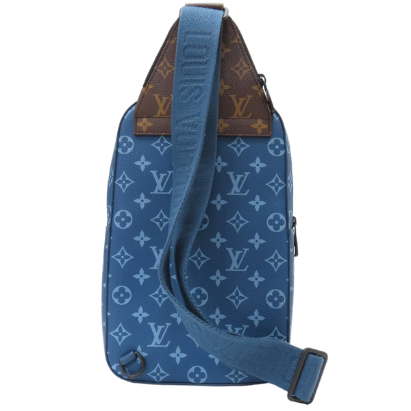 【二手名牌BRAND OFF】LOUIS VUITTON LV 路易威登 藍色 原花 PVC塗層帆布 Avenue MM 單肩包 M23782 product thumbnail 2