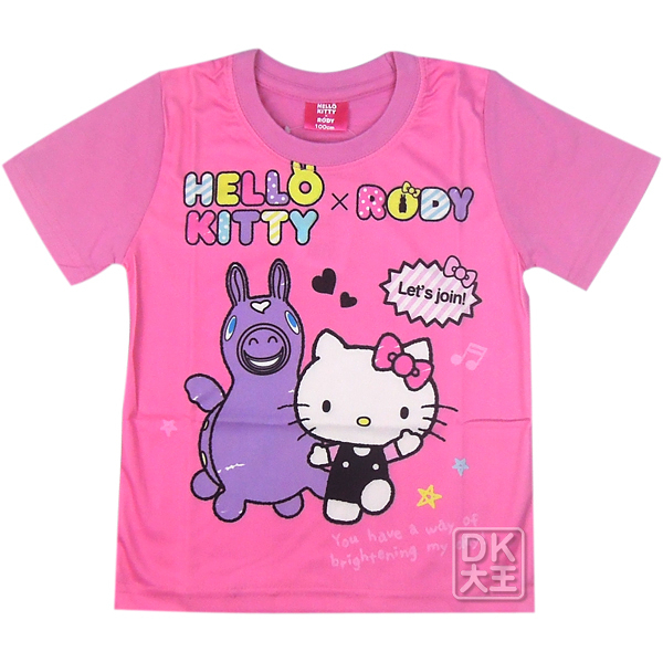 Kitty&Rody 炫彩兒童T恤 桃紅款【DK大王】