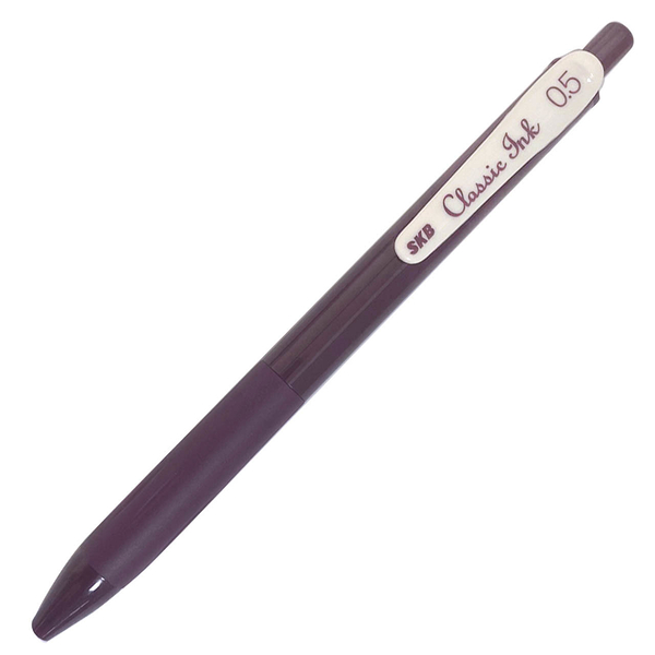 SKB G-2506 復古色0.5mm自動中性筆-葡萄紫