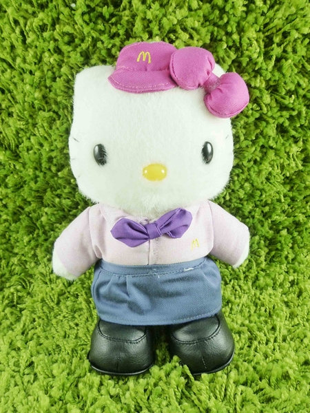 【震撼精品百貨】Hello Kitty 凱蒂貓~KITTY絨毛娃娃-麥當勞圖案