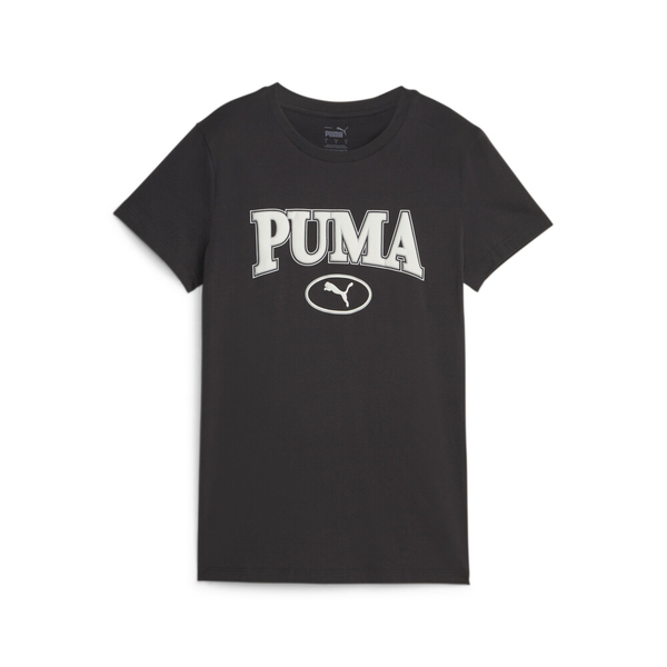 PUMA 短T SQUAD 基本系列 黑 LOGO 短袖 T恤 短袖 休閒 女 67661101 product thumbnail 3