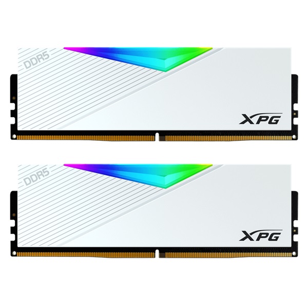 ADATA 威剛 XPG Lancer RGB DDR5 6000 32G(16GBx2)(白) CL30 桌上型超頻記憶體 AX5U6000C3016G-DCLARWH