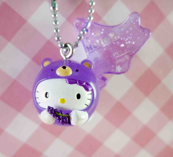 【震撼精品百貨】Hello Kitty 凱蒂貓~KITTY鎖圈-北海道紫球