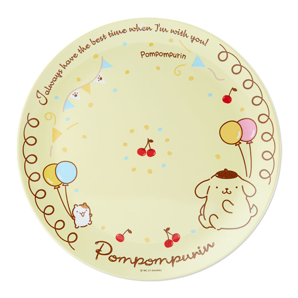 【震撼精品百貨】布丁狗_Pom Pom Purin~日本SANRIO三麗鷗 布丁狗美耐皿盤子/塑膠盤#58556