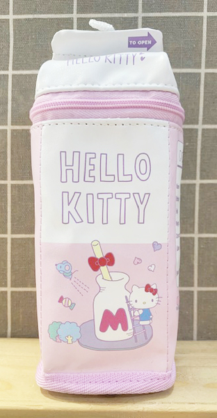 【震撼精品百貨】Hello Kitty 凱蒂貓~Hello Kitty日本SANRIO三麗鷗KITTY化妝包/筆袋-造型飲料*53937