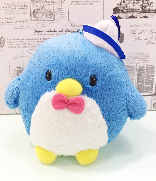 【震撼精品百貨】Tuxedo Sam Sanrio 山姆藍企鵝~絨毛鎖圈/吊飾*56381