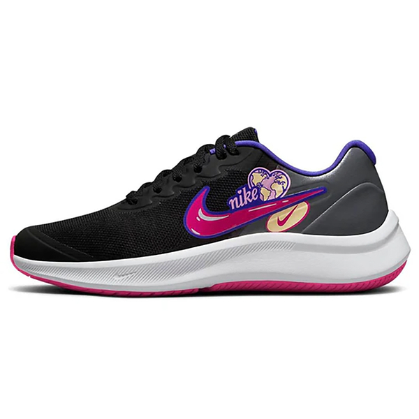 Nike 女鞋 大童鞋 慢跑鞋 Star Runner GS 黑粉【運動世界】DH3144-013