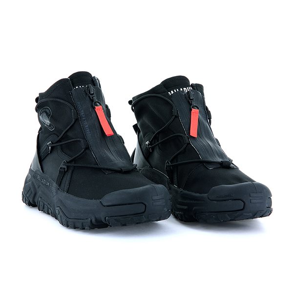 PALLADIUM OFF-GRID HI ZIP WP+ 防水 輪胎鞋 襪套 高筒 拉鍊 黑 77169010 軍靴 男女鞋