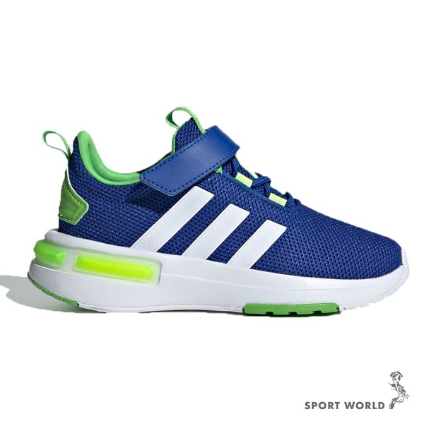 Adidas 慢跑鞋 童鞋 中大童 魔鬼氈 RACER TR23 藍【運動世界】ID5975