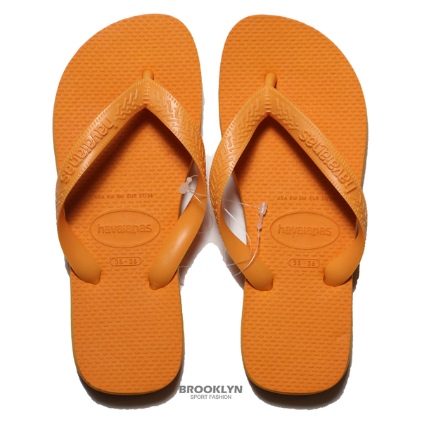 HAVAIANAS 哈瓦仕 人字拖 中性 基本款 橘黃 拖鞋 男女 (布魯克林) 40000296362U