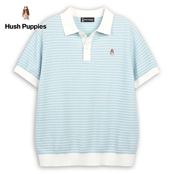 Hush Puppies 線衫 男裝配色織紋polo領線衫