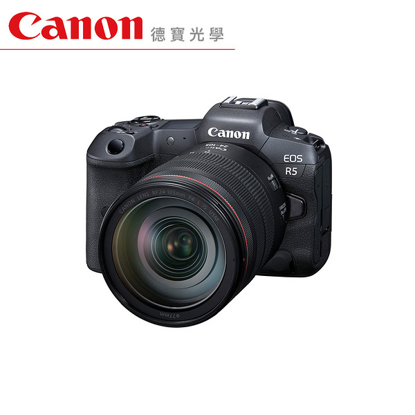 Canon EOS R5 + RF 24-105 f/4L IS USM 總代理公司貨 3/31前登錄送LP-E6NH原廠電池