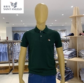 男士短袖Polo衫綠色標準版2023夏季新款專柜正品