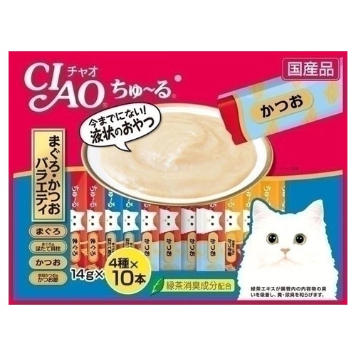 【培菓幸福寵物專營店】日本 CIAO 鰹魚風味+海鮮 (SC-267 SC-269)14g×20本 product thumbnail 3