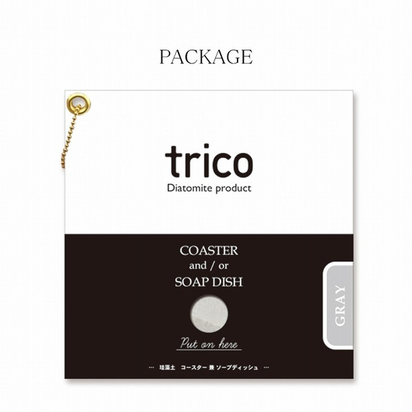 日本 trico 極簡速乾珪藻土杯墊 肥皂墊 速乾 除溼 吸水 除臭【南風百貨】 product thumbnail 6