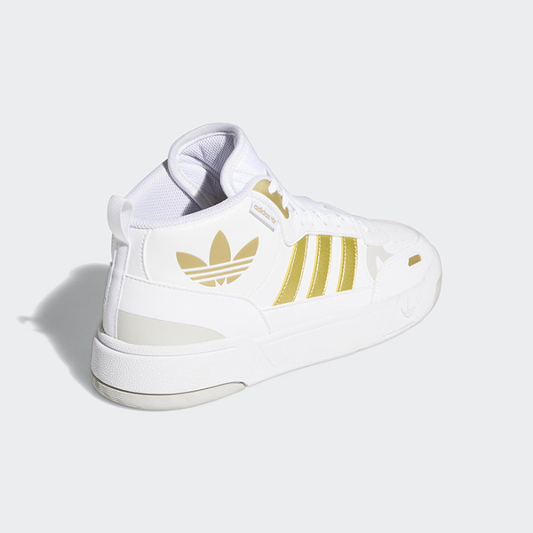 【現貨】Adidas Post Up 女休閒鞋 高筒 皮革 白 金【運動世界】H00220 product thumbnail 4