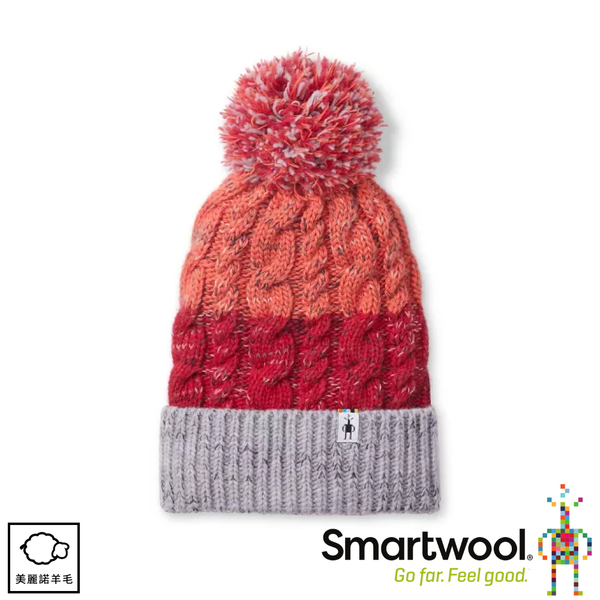 【SmartWool 美國 Isto Retro Beanie 復古小圓帽《石榴紅》】SW011500/針織帽/羊毛帽/保暖帽