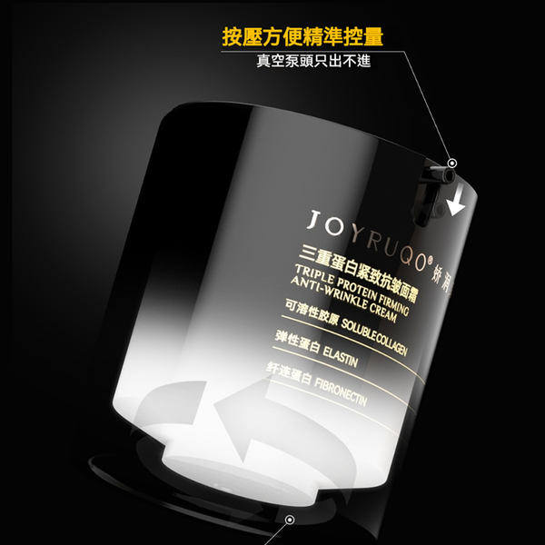 JOYRUQO嬌潤泉 三重蛋白緊緻抗皺面霜 8g｜現貨&官方授權 保濕 修護霜 保濕 緊緻 拉提 面霜 product thumbnail 5