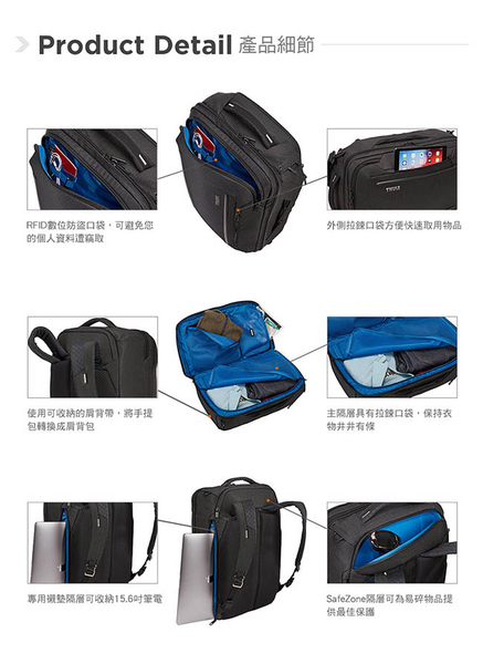 THULE-Crossover 2 41L旅行側背袋C2CC-41-深藍 product thumbnail 7