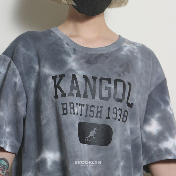 KANGOL 短袖 短T 中性 黑灰 渲染 大LOGO 棉 (布魯克林) 6225100320 product thumbnail 5