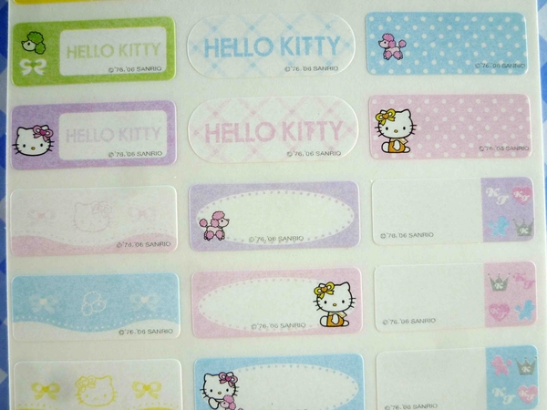 【震撼精品百貨】Hello Kitty 凱蒂貓~KITTY貼紙-姓名粉 product thumbnail 6