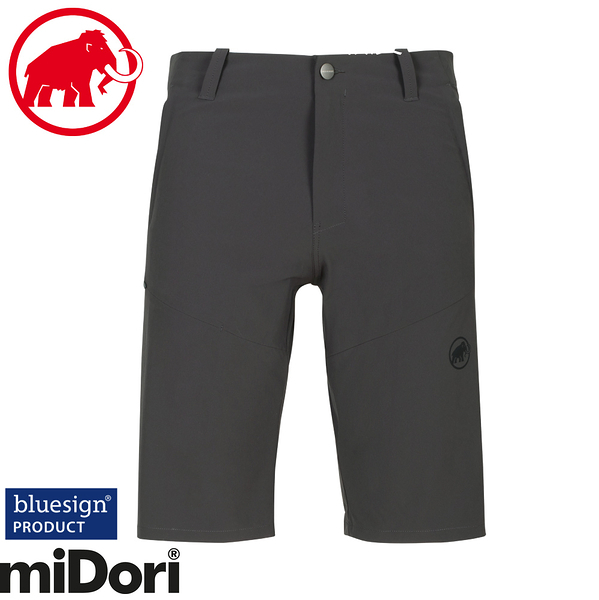 【MAMMUT 長毛象 Runbold Shorts男休閒短褲《幻影黑》】1023-00170/運動短褲/機能短褲/登山/健行