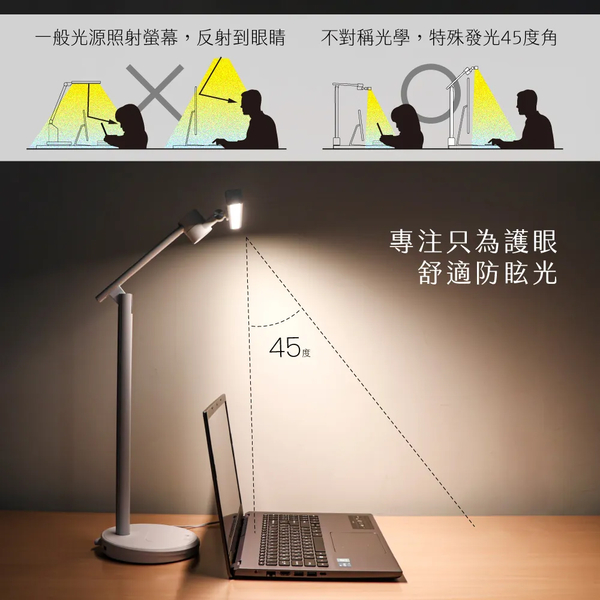 KINYO 護眼檯燈40cm PLED-7183 product thumbnail 2