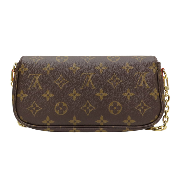 【二手名牌BRAND OFF】LOUIS VUITTON LV 路易威登 棕色 原花  帆布 Wallet on Chain Ivy 單肩包 M81911 product thumbnail 2