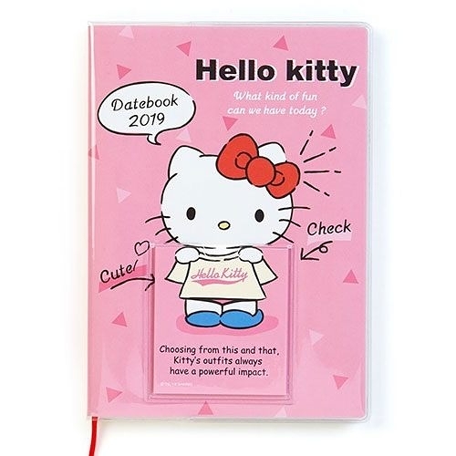 【震撼精品百貨】2019年曆~Sanrio HELLO KITTY 2019月曆換裝年曆手冊(B6)#40584