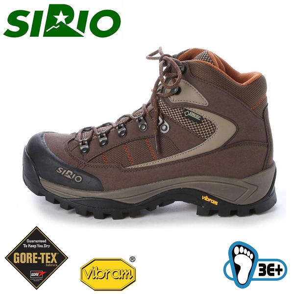 【SIRIO 日本 男 GORE-TEX 中筒登山鞋《咖啡》】PF302/健行/登山鞋/休閒鞋/運動鞋