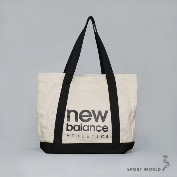 【現貨】New Balance 托特包 帆布包 肩背包 手提包 大容量 米白LAB23027IV/ 黑LAB23027BK product thumbnail 3