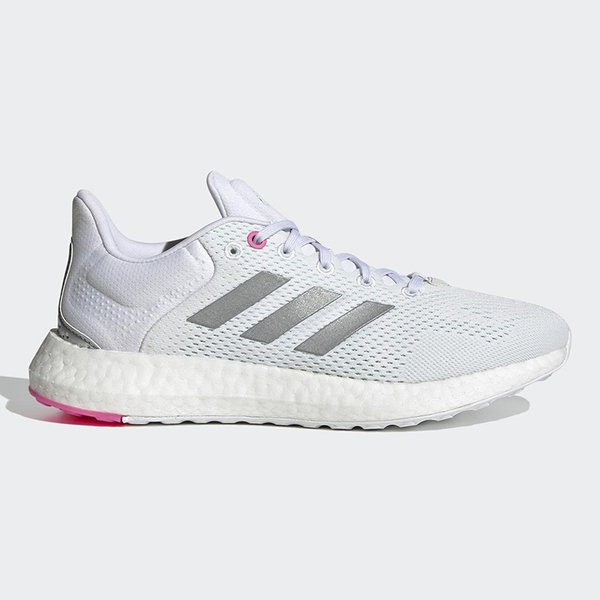 ADIDAS PUREBOOST 21 女鞋 慢跑 BOOST中底 避震 網布 透氣 白 銀 粉【運動世界】GY5097