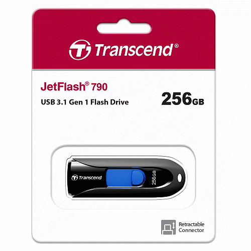 創見 Transcend JF790 256GB 黑色 USB3.1 隨身碟