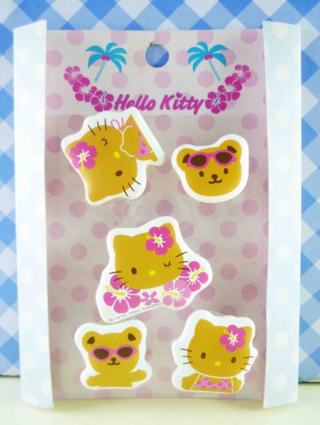 【震撼精品百貨】Hello Kitty 凱蒂貓~KITTY立體貼紙-曬黑