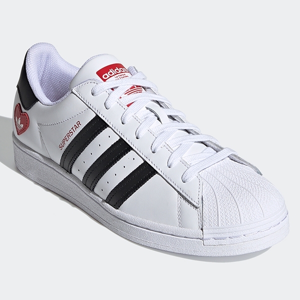 【現貨】Adidas V-DAY SUPERSTAR 女鞋 休閒 情人節 愛心 白【運動世界】FZ1807 product thumbnail 4